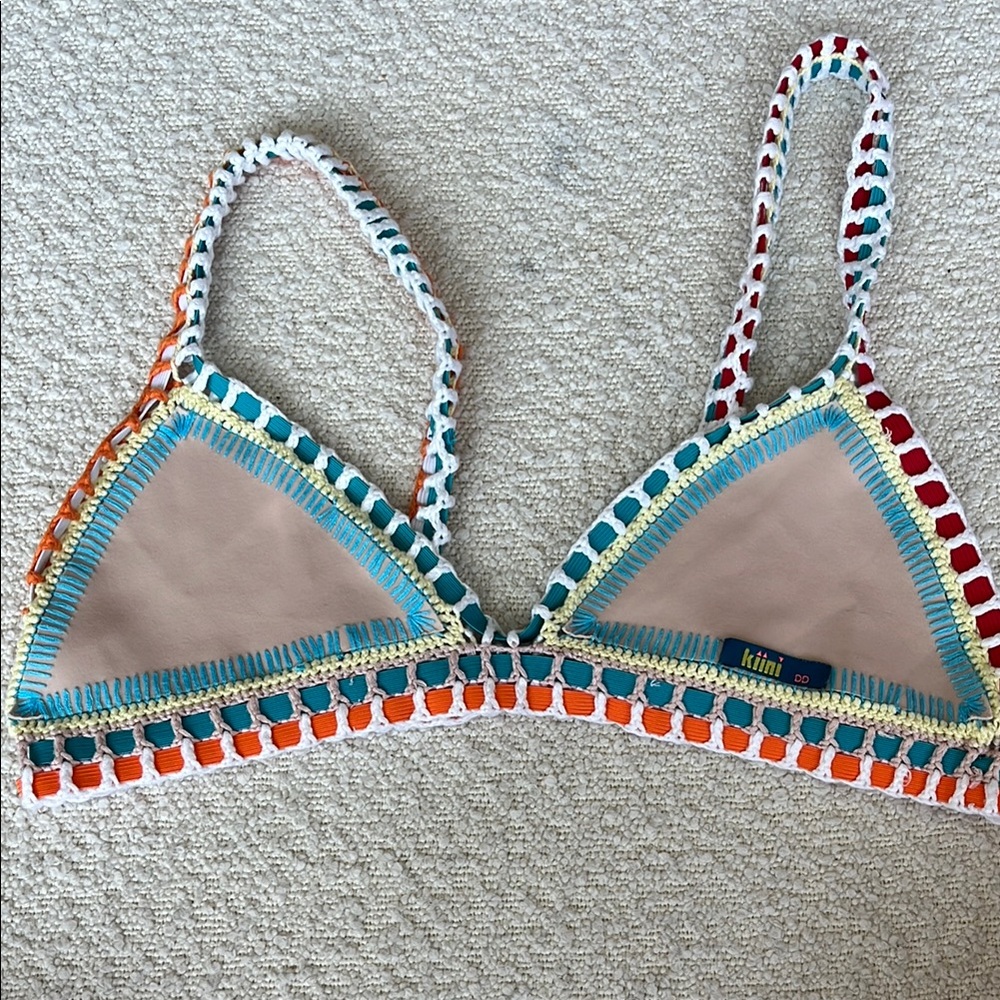 KIINI Multicolor Crochet Bikini Top